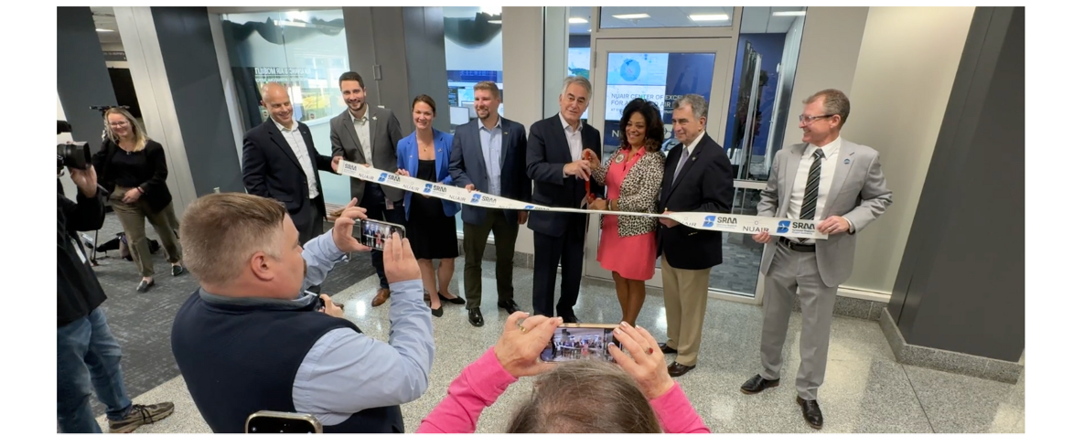 NY legislature cuts the ribbon on NUAIR's new offices.